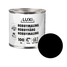 Hobbyfärg Svart 100 ml Luxi